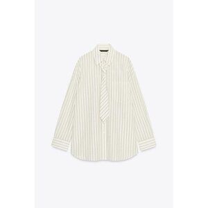 ZARA OVERSIZE SHIRT WITH TIE